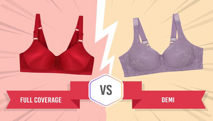 Difference between Demi Bra and Full Coverage Bra
